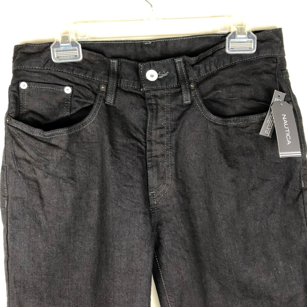 NAUTICA Men’s Black Jeans Straight Fit Size 30 x 30